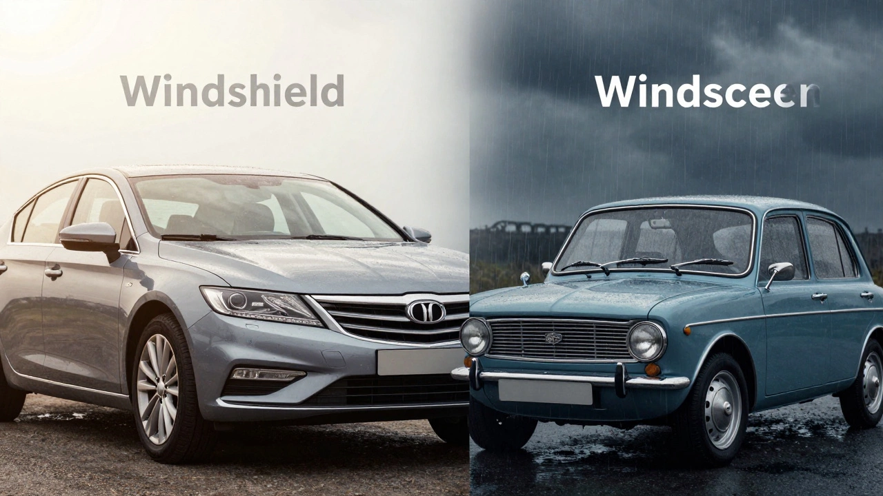 Split image showing US and UK cars with identical wiper blades