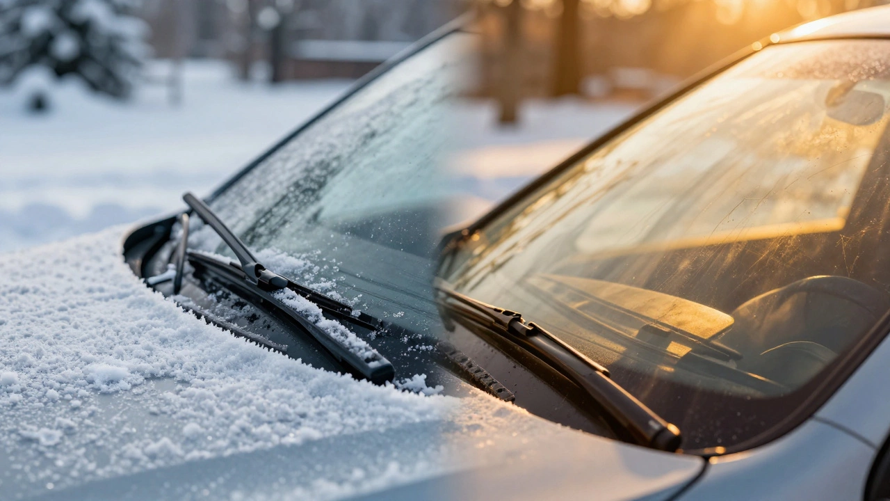 Wiper blades in extreme winter snow and summer heat conditions