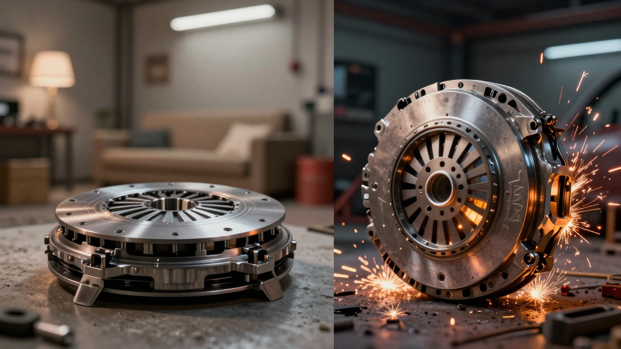 Comparison of street clutch comfort vs track performance durability